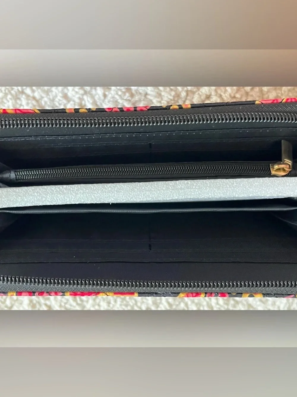 NWT Simply Southern Quilted Floral Wristlet Wallet Black Pink Gold Phone Wallet